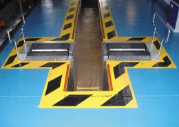 The BM ATF roller brake tester in the UK. BM14200 roller brake tester.