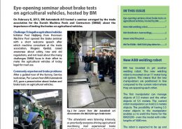 BM Newsletter no 7 frontpage. New ABB welding robot. Autoverktyg.