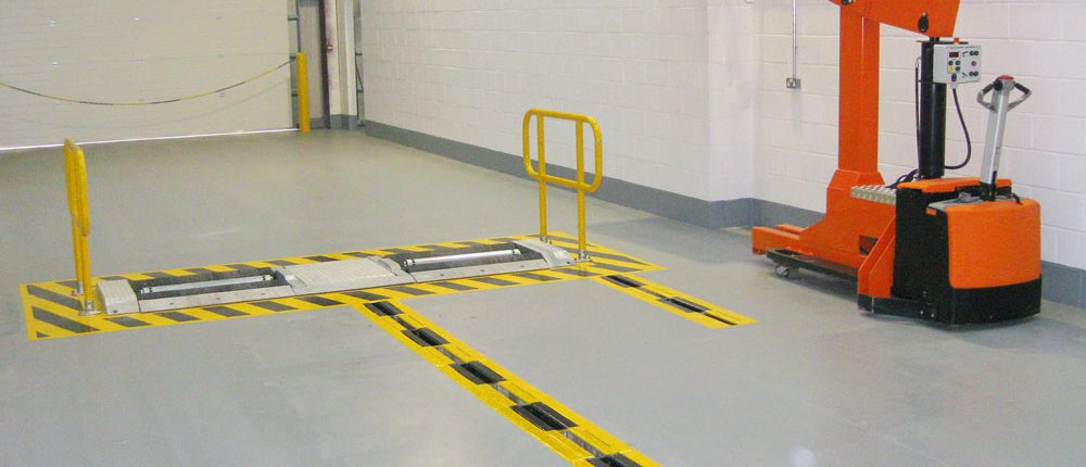 VOSA-opens-ATF BM14200 roller brake tester and BM74000 load simulation in VOSA workshop